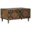 vidaXL Mesa de Caf&eacute; Marr&oacute;n 80 x 50 x 40 cm Madera de mango maciza