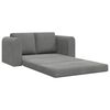 vidaXL Sof&aacute; cama 60cm Gris oscuro Terciopelo