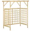 vidaXL P&eacute;rgola de jard&iacute;n para 2 cubos de basura madera pino impregnada