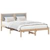 vidaXL Estructura de cama con cabecera Gris Claro 150 x 200 cm
