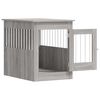 vidaXL Jaula para perros madera de ingenier&iacute;a gris Sonoma 55x80x68 cm