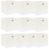 vidaXL Cajas de almacenaje 10 uds tela blanco 32x32x32 cm