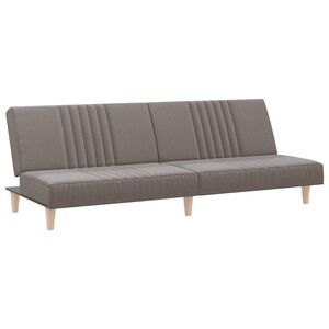 vidaXL Sof&aacute; cama de tela gris taupe