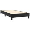 vidaXL Cama box spring con colch&oacute;n cuero sint&eacute;tico negro 90x190 cm