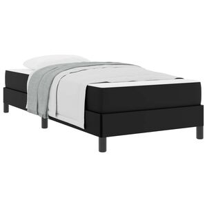 vidaXL Estructura de cama con colch&oacute;n Negro 80 x 200 cm tela