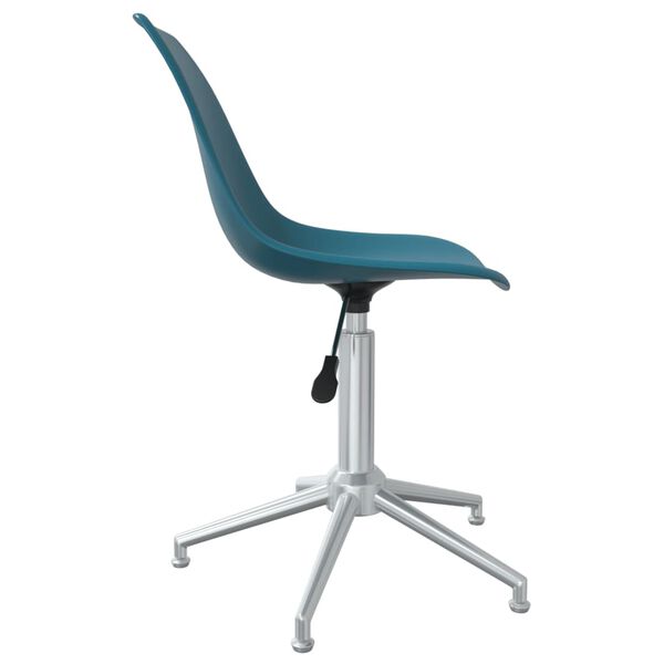 vidaXL Silla de oficina giratoria PP turquesa