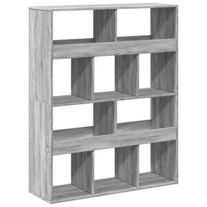 vidaXL Separador de ambientes madera gris Sonoma 100x33x125,5 cm
