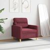 vidaXL Sill&oacute;n de tela rojo tinto 60 cm