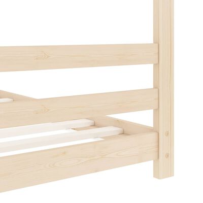 vidaXL Estructura de cama infantil de madera maciza de pino 70x140 cm