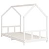 vidaXL Estructura de cama para niños madera de pino blanco 90x190 cm