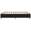 vidaXL Estructura de cama con somier tela negro 200x200 cm