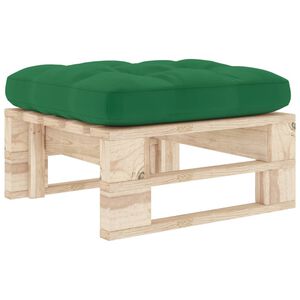 vidaXL Otomana de jard&iacute;n de palets madera de pino impregnada