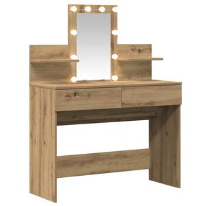 vidaXL Mesa Tocador Roble artisan 100 x 40 x 130 cm