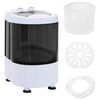 vidaXL Mini Lavadora con Cuba &Uacute;nica 2,6 kg Negro y Blanco