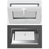 vidaXL Ventana de s&oacute;tano RISOR 60 x 40 cm PVC y vidrio Gris antracita