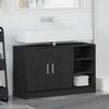 vidaXL Mueble de Cuarto de Ba&ntilde;o con puerta Roble Negro 90 x 29 x 55 cm