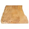 vidaXL Tablero de mesa borde natural madera maciza mango 110x40x2,5 cm