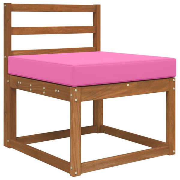 vidaXL Coj&iacute;n para sof&aacute; de exterior Rosa 60 x 60 x 8 cm Poli&eacute;ster