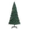 vidaXL Árbol Navidad artificial con soporte y LEDs PVC verde 500 cm