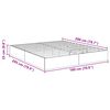 vidaXL Estructura de Cama Ottoman Madera vieja 203 x 180 x 25 cm