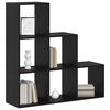 vidaXL Librería Separadora de Ambientes Roble Negro 99 x 29 x 99 cm
