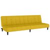 vidaXL Sof&aacute; cama de 2 plazas terciopelo amarillo