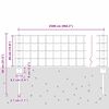 vidaXL Valla con Poste Gris 0,4 x 25 m Acero y PVC