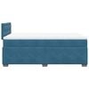 vidaXL Cama box spring con colch&oacute;n terciopelo azul oscuro 120x200 cm