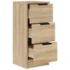 vidaXL Aparador de madera contrachapada roble Sonoma 30x30x70 cm