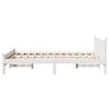 vidaXL Estructura de cama sin colch&oacute;n madera de pino blanca 140x190 cm