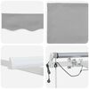 vidaXL Toldo Retr&aacute;ctil Gris Claro 300 x 250 cm Poli&eacute;ster y metal