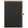 vidaXL Mueble de ba&ntilde;o de pared de madera maciza mango negro 38x33x48cm