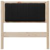 vidaXL Cabecero tapizado Marr&oacute;n 75 cm Madera de pino macizo