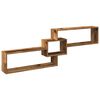 vidaXL Mueble pared madera ingenier&iacute;a madera envejecida 158x18x53 cm