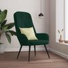 vidaXL Sill&oacute;n de relax de terciopelo verde oscuro