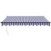 vidaXL Toldo retr&aacute;ctil aluminio y tela azul y blanco 3x2,5 m