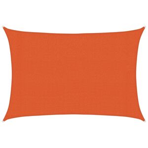 vidaXL Toldo de vela HDPE naranja 160 g/m&sup2; 3x4 m