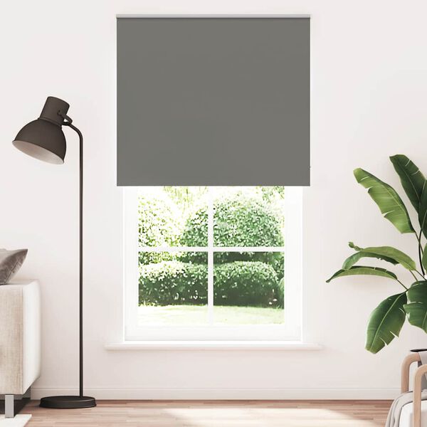 vidaXL Estor Enrollable Opaco gris 120x230 cm Tela Ancho 116,6 cm