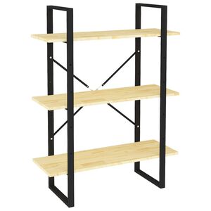 vidaXL Estanter&iacute;a de 3 niveles madera maciza de pino 80x30x105 cm