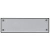 vidaXL Pizarra magn&eacute;tica de pared vidrio templado negro 100x30 cm