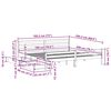 vidaXL Cama sin colch&oacute;n madera maciza de pino blanca 180x200 cm