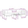 vidaXL Set de sofás jardín 7 pzas con cojines madera pino marrón cera