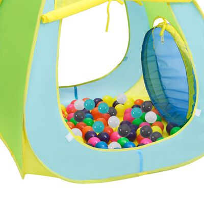 vidaXL Tienda de juegos para niños con 350 bolas multicolor
