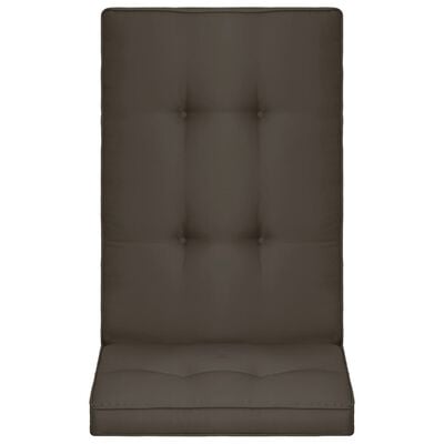 vidaXL Cojines para sillas de jardín 4 uds gris antracita 120x50x5 cm