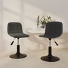 vidaXL Sillas de comedor giratorias 2 unidades terciopelo gris oscuro