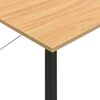 vidaXL Escritorio para ordenador MDF metal negro roble 80x40x72 cm