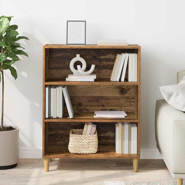 vidaXL Vitrina Madera vieja 69,5 x 32,5 x 90 cm Madera contrachapada