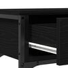 vidaXL Mesa Consola Roble Negro 72.5 x 25 x 75 cm Madera de ingeniería