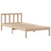 vidaXL Cama con estantería sin colchón madera maciza de pino 90x200 cm