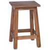 vidaXL Taburete Natural 30 x 30 x 47 cm Madera de Caoba